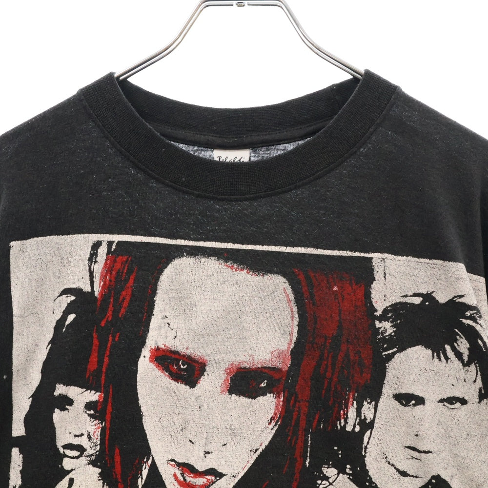 VINTAGE(ヴィンテージ) 90s MARILYN MANSON MECHANICAL ANIMALS BOOT LS YELLOW TEE マリリンマンソン ブートレグ 両面プリント長袖Tシャツ 長袖カットソー ブラック