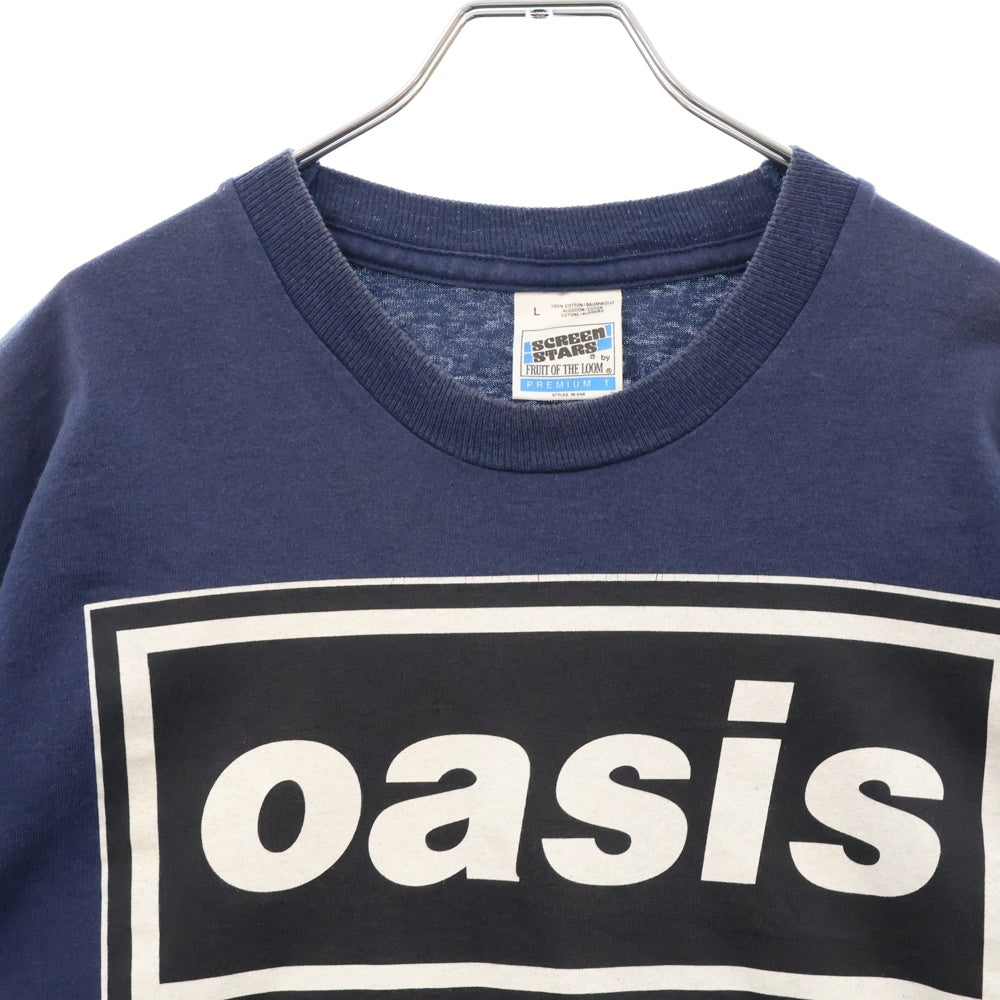 VINTAGE(ヴィンテージ) 90s OASIS SHAKER MAKER TEE オアシス フロントプリント半袖Tシャツ カットソー ネイビー