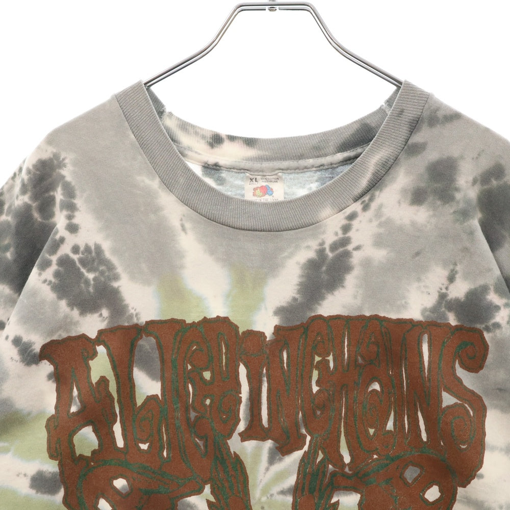VINTAGE(ヴィンテージ) 90s ALICE IN CHAINS 1993 Empty Fossil Of The New Scene Tie-Dye アリス・イン・チェインズ バンドツアー タイダイ半袖Tシャツ グリーン/マルチ