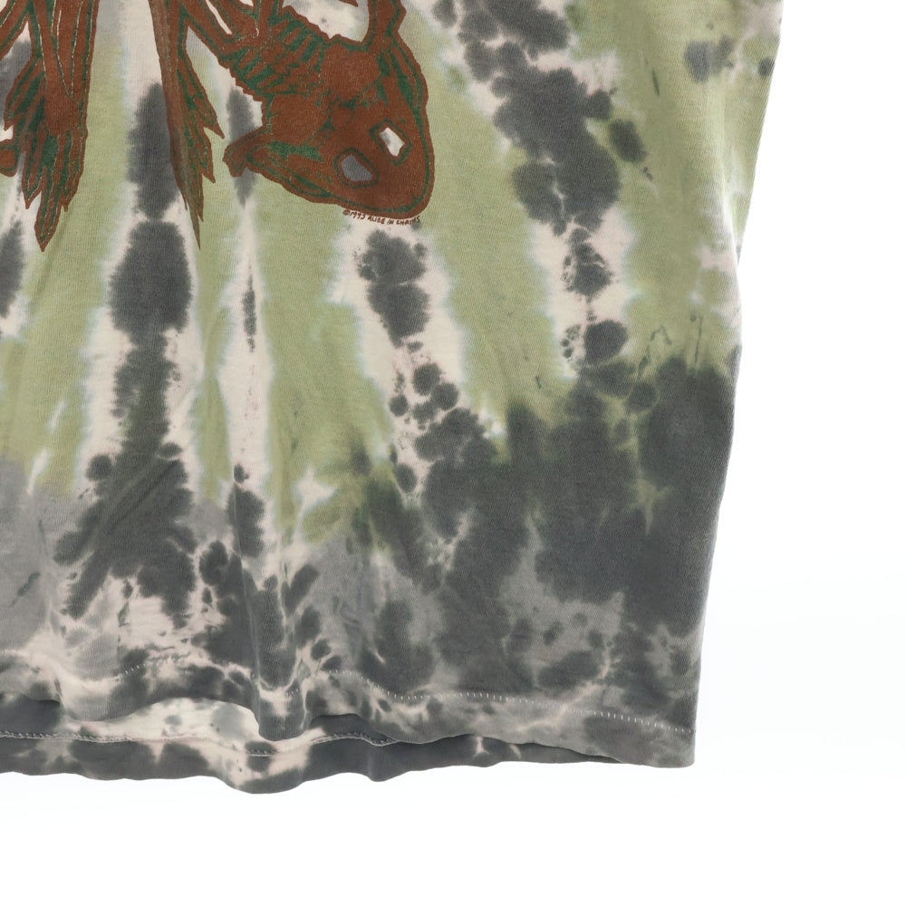 VINTAGE(ヴィンテージ) 90s ALICE IN CHAINS 1993 Empty Fossil Of The New Scene Tie-Dye アリス・イン・チェインズ バンドツアー タイダイ半袖Tシャツ グリーン/マルチ