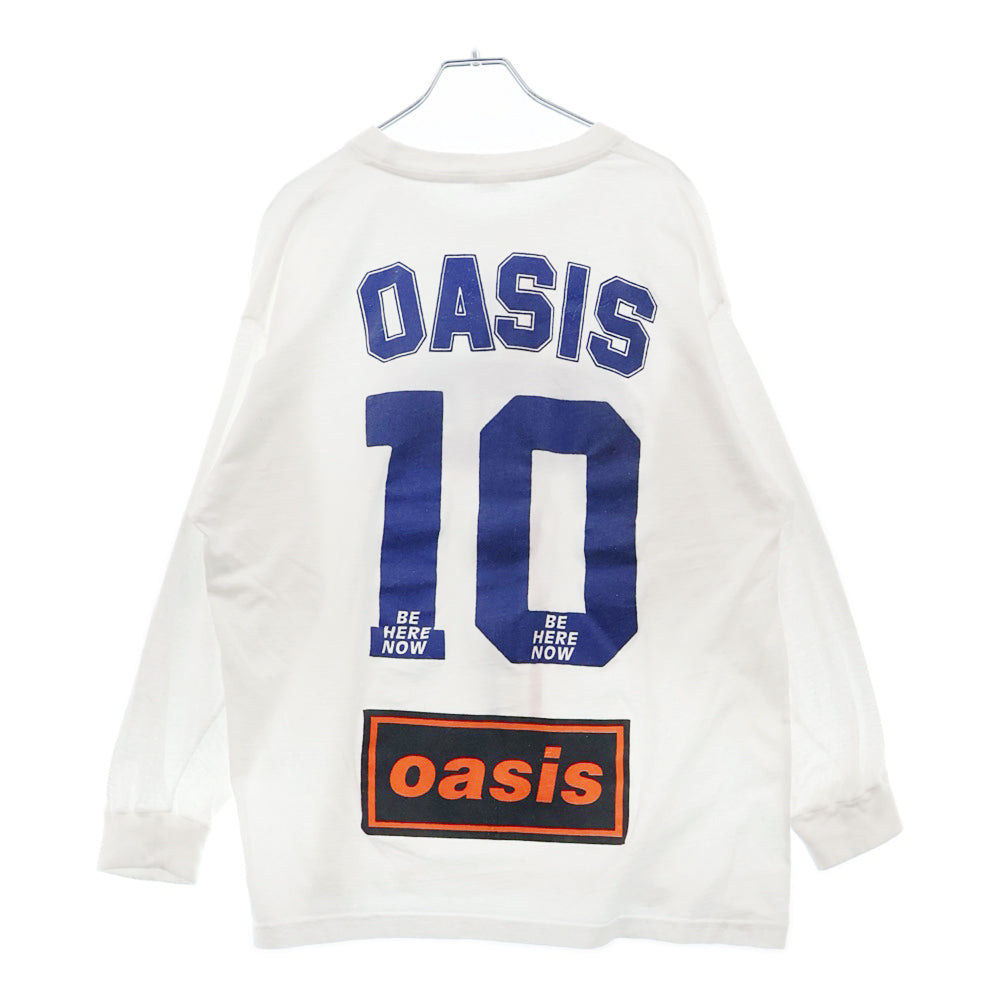 VINTAGE(ヴィンテージ) 90s OASIS BE HERE NOW LS TEE オアシス 両面プリント長袖Tシャツ 長袖カットソー ホワイト