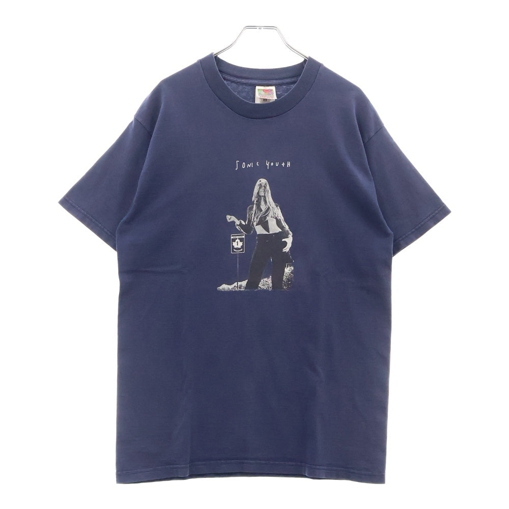 VINTAGE(ヴィンテージ) 00s SONIC YOUTH FOTL TEE ソニックユース フロントプリント半袖Tシャツ カットソー ネイビー