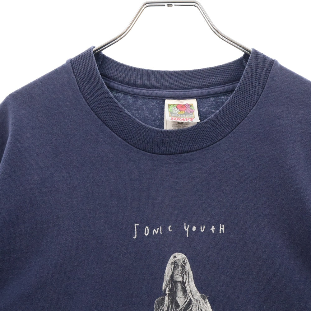 VINTAGE(ヴィンテージ) 00s SONIC YOUTH FOTL TEE ソニックユース フロントプリント半袖Tシャツ カットソー ネイビー