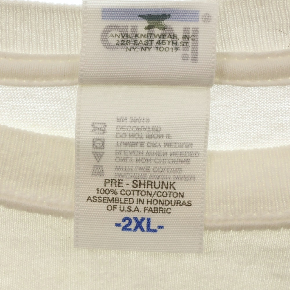 VINTAGE(ヴィンテージ) 00s NIRVANA BLUE BAR TEE ニルヴァーナ カートコバーン フロントプリント半袖Tシャツ カットソー ホワイト