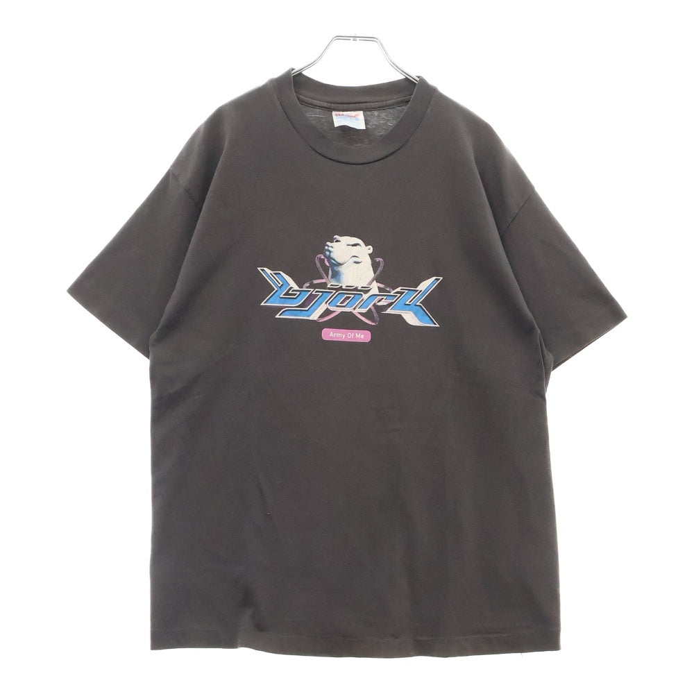 VINTAGE(ヴィンテージ) 90s BJORK ARMY OF ME TEE ビョーク フロントプリント半袖Tシャツ カットソー ブラック