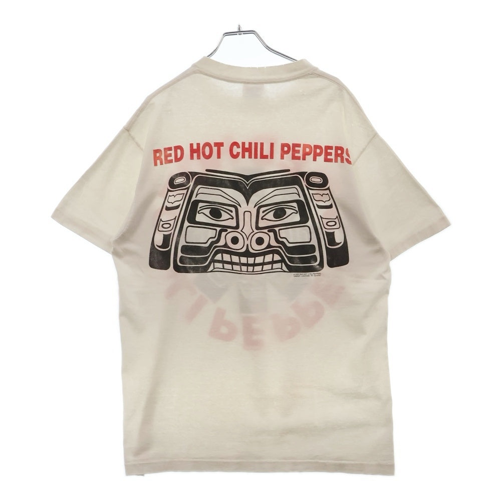 VINTAGE(ヴィンテージ) 90s RED HOT CHILI PEPPERS 1991 DOUBLE SIDE TEE レッドホットチリペッパーズ 両面プリント半袖Tシャツ カットソー ホワイト