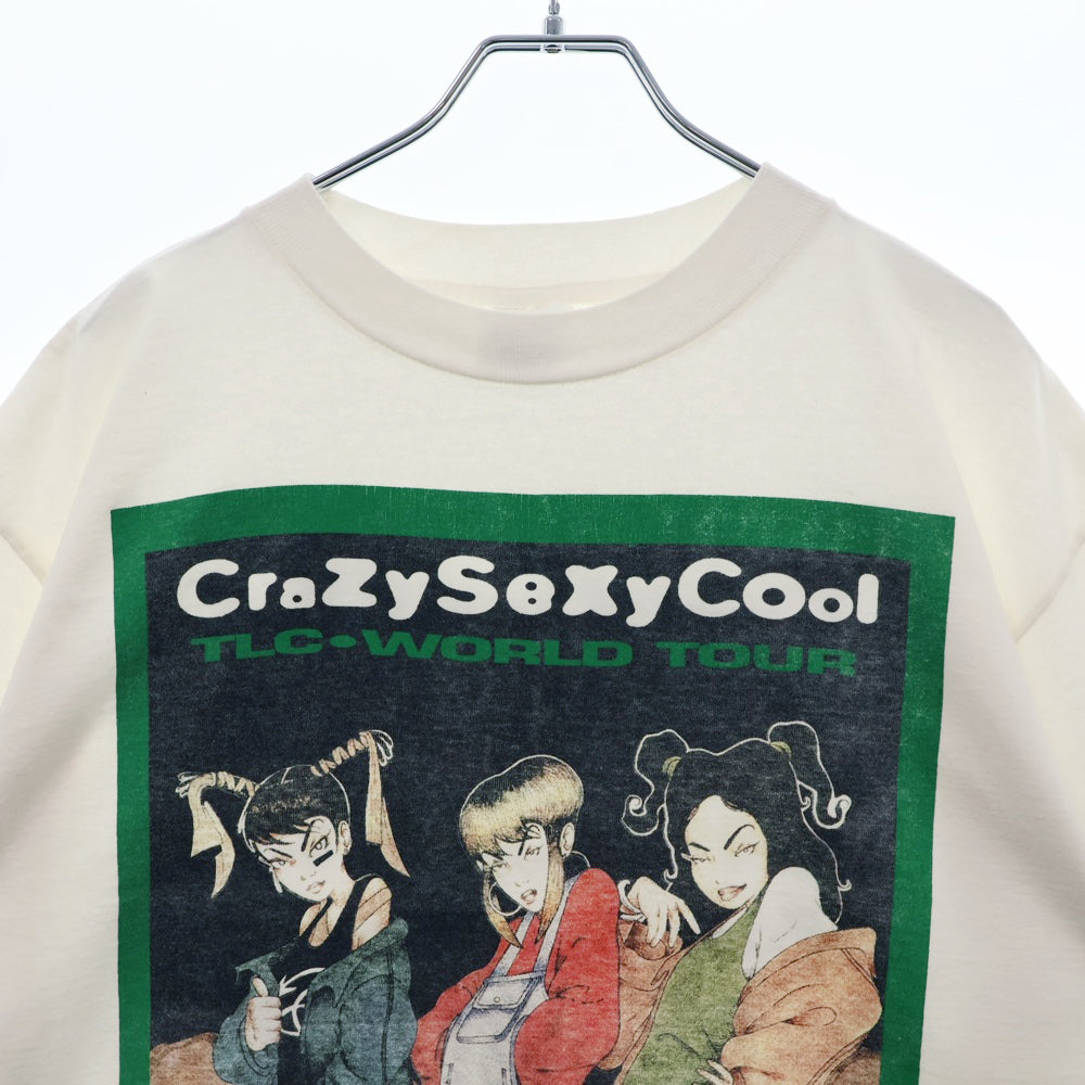 VINTAGE(ヴィンテージ) 90a TLC CRAZY SEXY COOL WORLD TOUR TEE 両面プリント半袖Tシャツ カットソー ホワイト