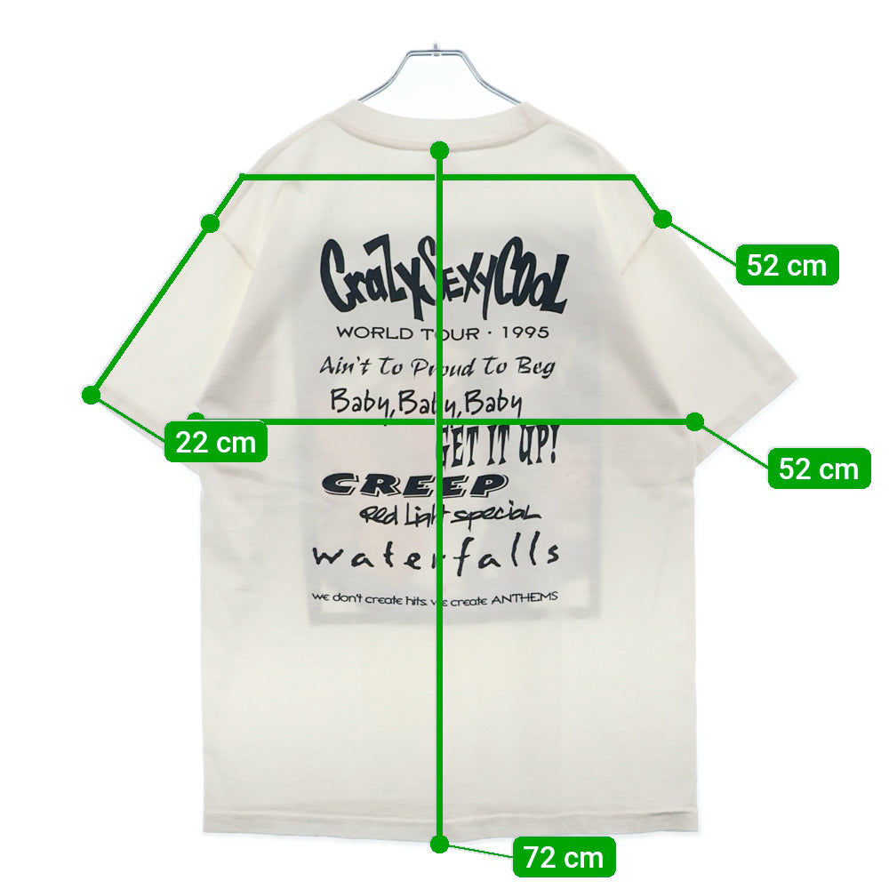 VINTAGE(ヴィンテージ) 90a TLC CRAZY SEXY COOL WORLD TOUR TEE 両面プリント半袖Tシャツ カットソー ホワイト