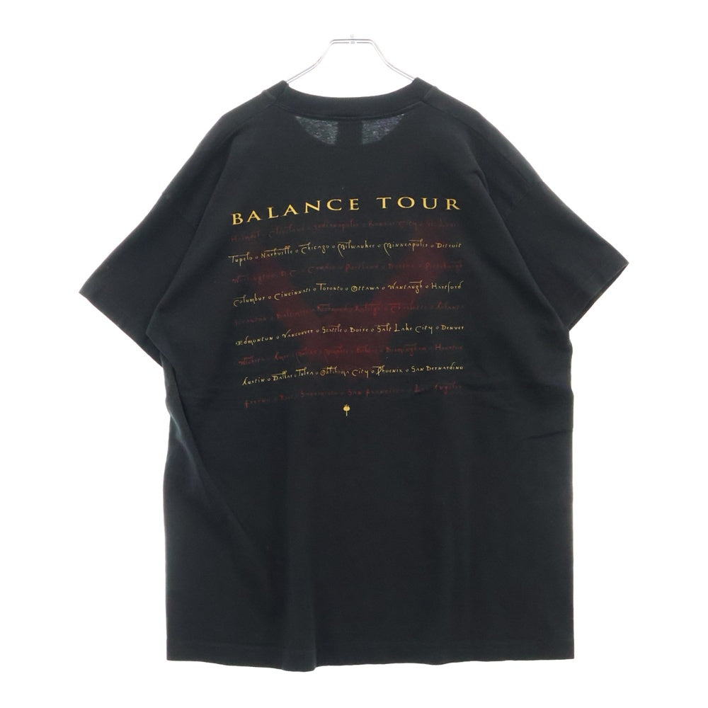 VINTAGE(ヴィンテージ) 90s VAN HALEN BALANCE TEE バランス ヴァン・ヘイレン 両面プリント半袖Tシャツ カットソーブラック