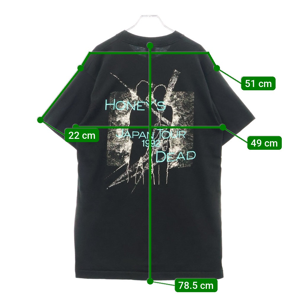 VINTAGE(ヴィンテージ) 90s THE JESUS AND MARY CHAIN HONEY'S TEE ジーザス&メリーチェイン バンド 両面プリント半袖Tシャツ カットソー ブラック