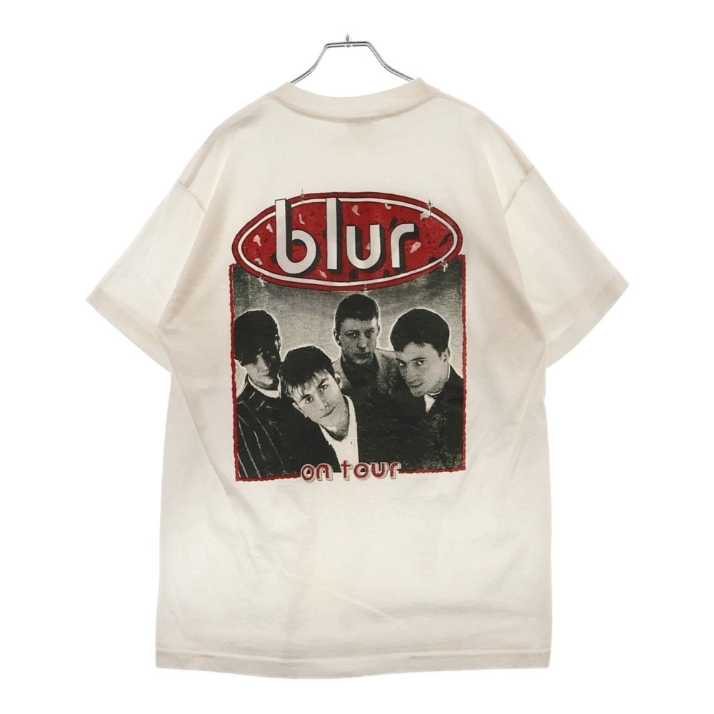 VINTAGE(ヴィンテージ) 90s BLUR BOOT TEE ブルー 両面プリント半袖Tシャツ カットソー ホワイト