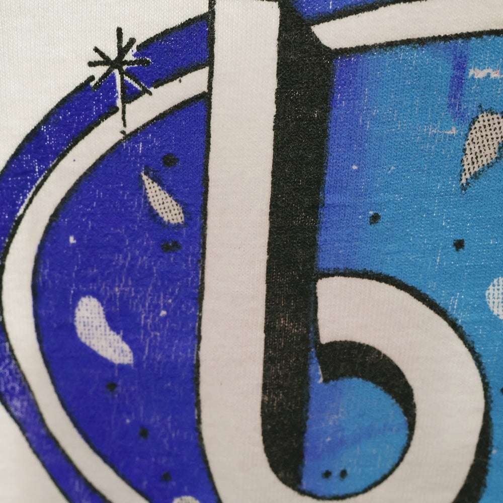 VINTAGE(ヴィンテージ) 90s BLUR BOOT TEE ブルー 両面プリント半袖Tシャツ カットソー ホワイト