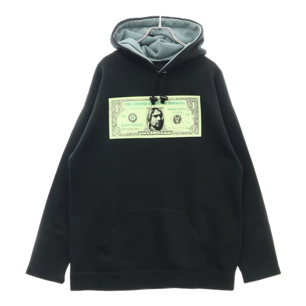 VINTAGE(ヴィンテージ) 90s NIRVANA DOLLER HOODIE ニルヴァーナ ドルフーディー パーカー ブラック