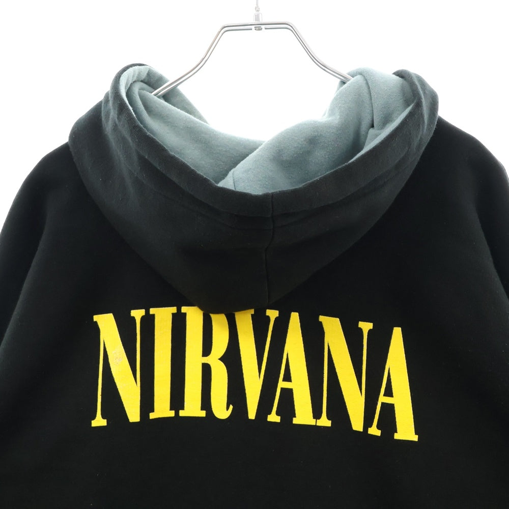 VINTAGE(ヴィンテージ) 90s NIRVANA DOLLER HOODIE ニルヴァーナ ドルフーディー パーカー ブラック