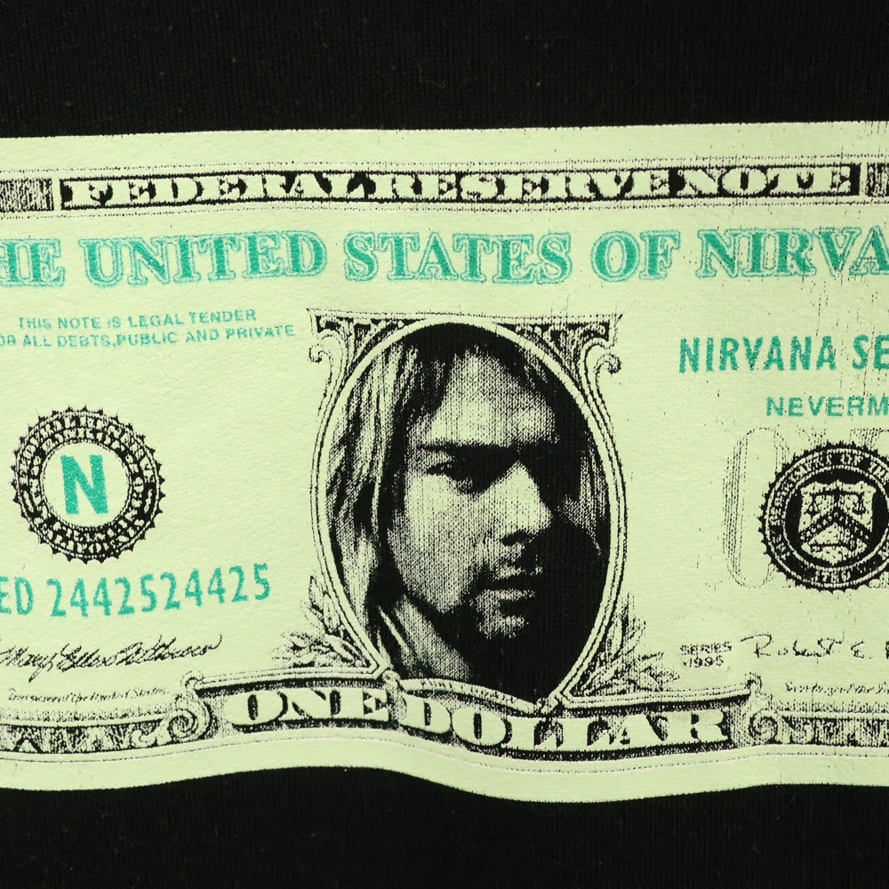 VINTAGE(ヴィンテージ) 90s NIRVANA DOLLER HOODIE ニルヴァーナ ドルフーディー パーカー ブラック