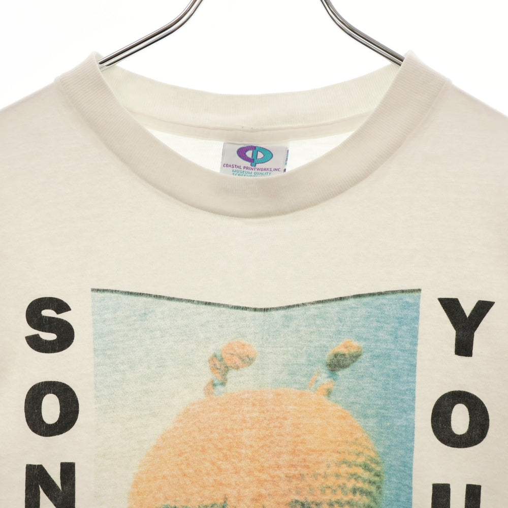 VINTAGE(ヴィンテージ) 90s SONIC YOUTH DIRTY DGC TEE ソニックユース フロントプリント半袖Tシャツ カットソー ホワイト