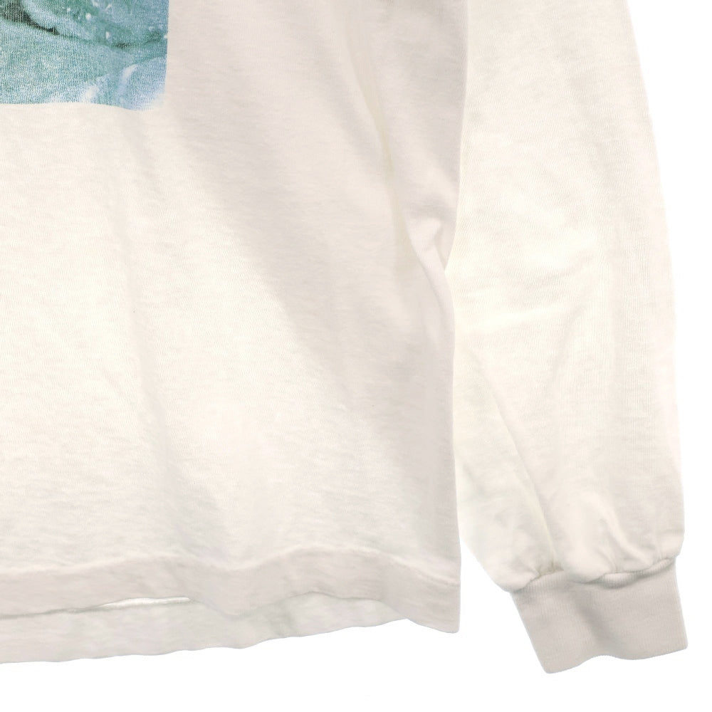 VINTAGE(ヴィンテージ) 90s MANIC STREET PREACHERS LA TRISTESSE DURERA LS TEE マニック・ストリート・プリーチャーズ バンド フロントプリント長袖カットソー 長袖Tシャツ ホワイト