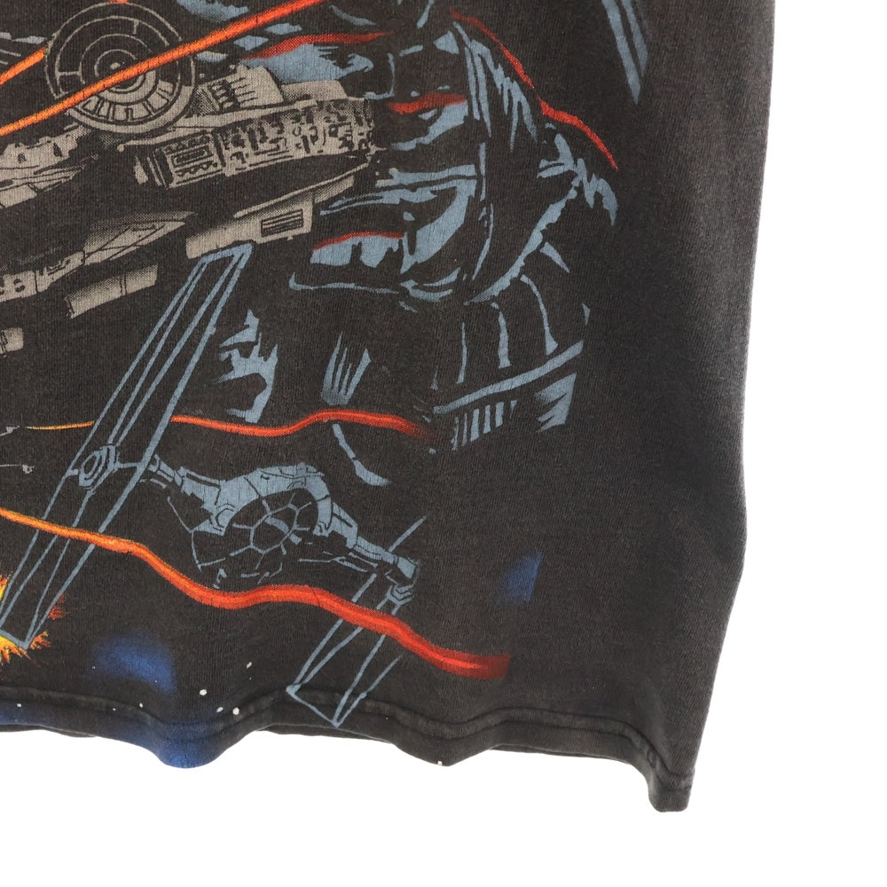 VINTAGE(ヴィンテージ) 90s STAR WARS DARTH VADER スターウォーズ ダースベイダー フロントプリント Tシャツ 半袖カットソー ブラック