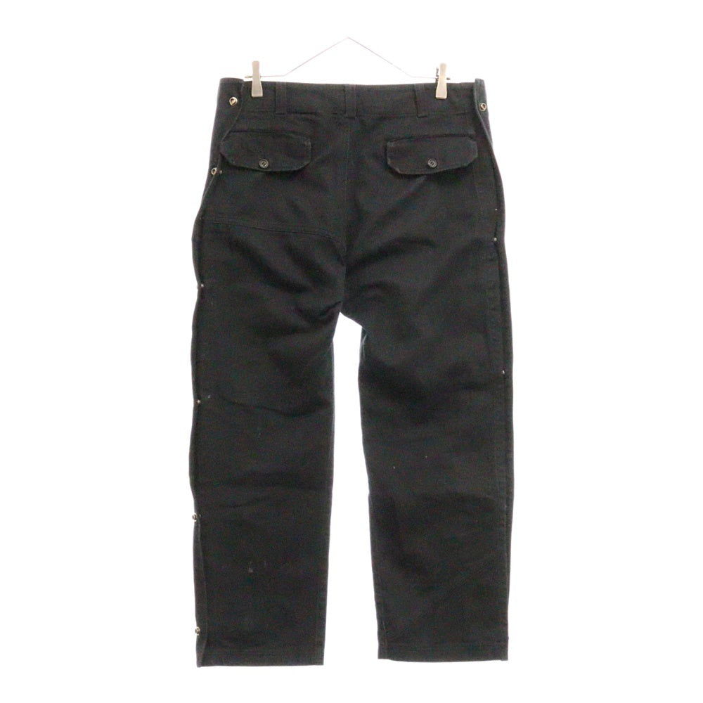Y's for men(ワイズフォーメン) SIDE SNAP COTTON TWILL PANTS サイドスナップ コットンツイル サイズ切替 パンツ ブラック YJ-P19-046