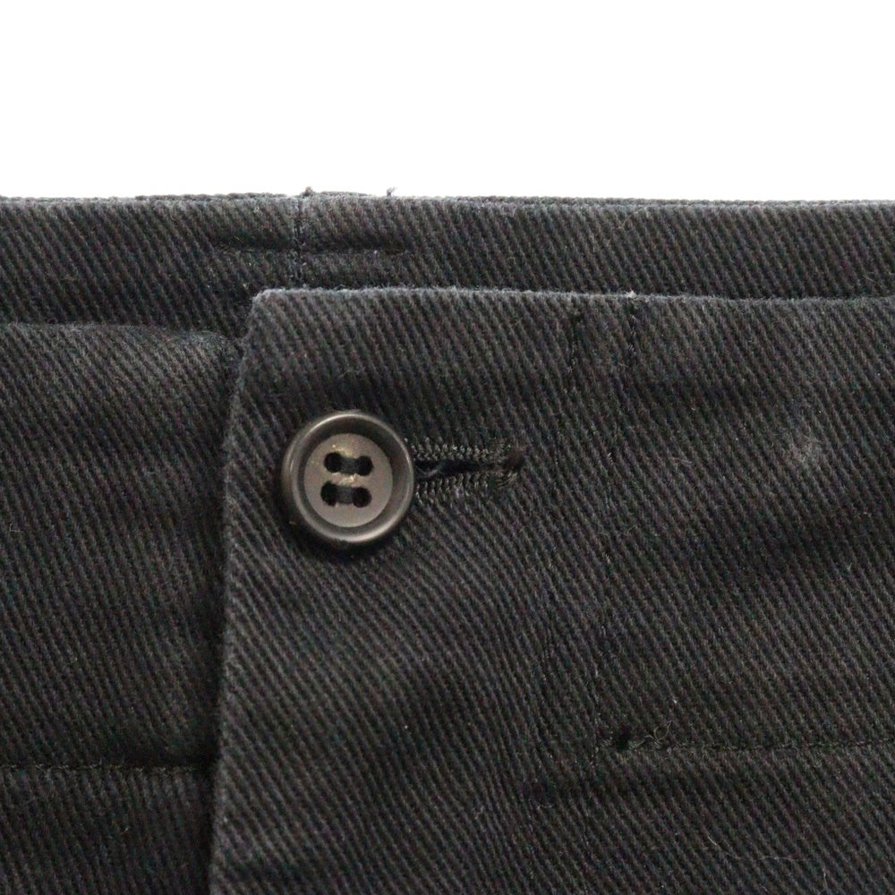Y's for men(ワイズフォーメン) SIDE SNAP COTTON TWILL PANTS サイドスナップ コットンツイル サイズ切替 パンツ ブラック YJ-P19-046