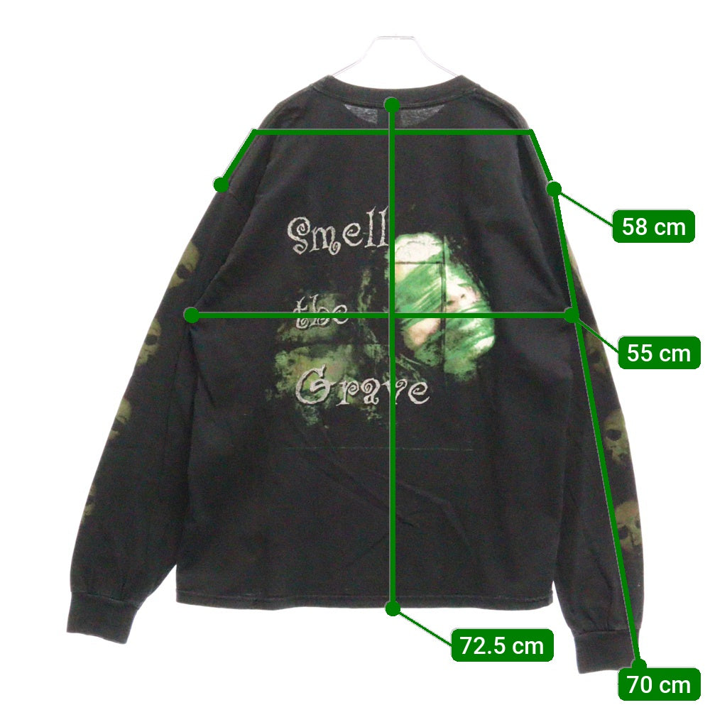 VINTAGE(ヴィンテージ) 00s CRADLE OF FILTH 2004 SMELL THE GRAVE LS TEE クレイドルフィフス 両面プリント長袖Tシャツ 長袖カットソー ブラック