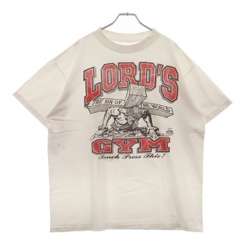 VINTAGE(ヴィンテージ) 90s LORD'S GYM Tシャツ 半袖カットソー ホワイト