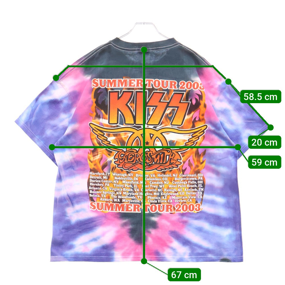VINTAGE(ヴィンテージ) 00s AEROSMITH SORAYAMA ×KISS SUMMER TOUR 2003 003 エアロスミス 空山 キス サマーツアー マルチカラー
