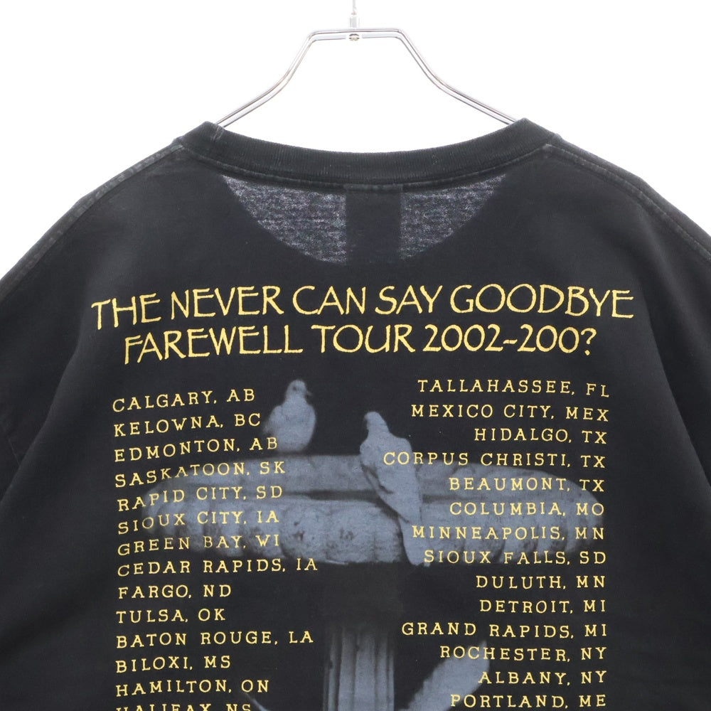 VINTAGE(ヴィンテージ) 00s CHER THE NEVER CAN SAY GOODDYE FAREWELL シェール 両面プリント Tシャツ 半袖カットソー ブラック