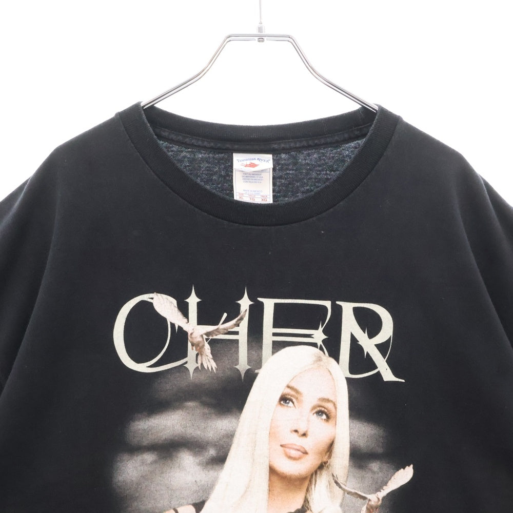VINTAGE(ヴィンテージ) 00s CHER THE NEVER CAN SAY GOODDYE FAREWELL シェール 両面プリント Tシャツ 半袖カットソー ブラック