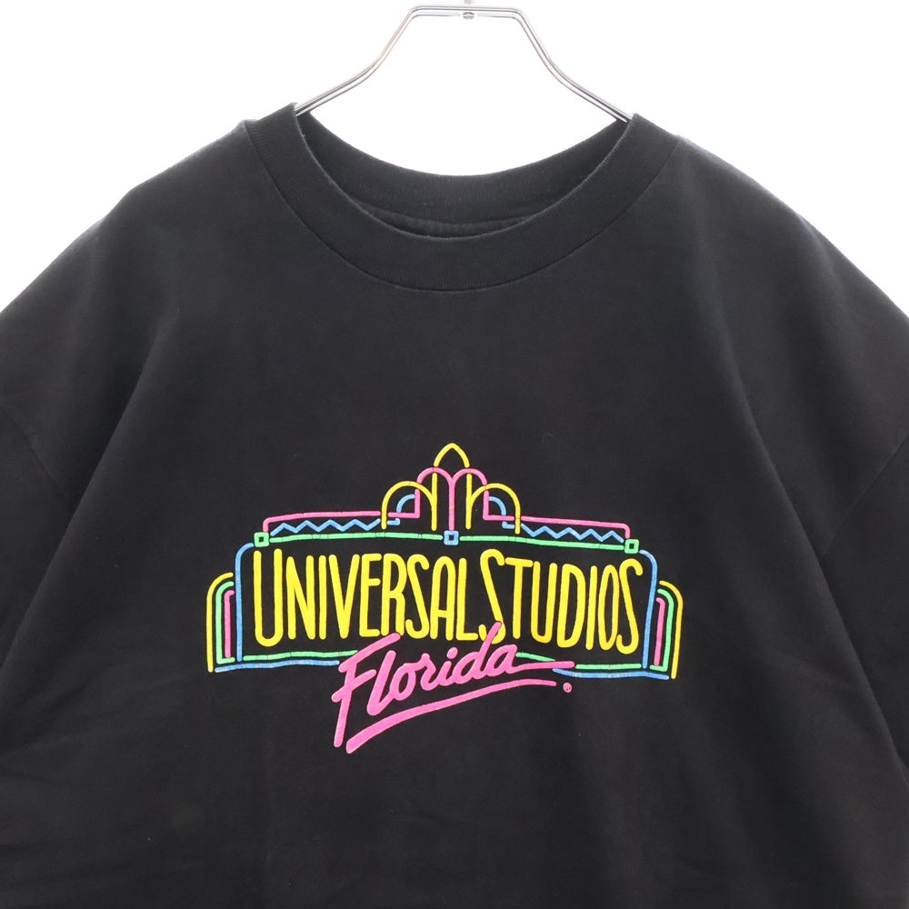 VINTAGE(ヴィンテージ) 90s UNIVERSAL STUDIOS FLORIDA ユニバーサル スタジオ フロリダ Tシャツ 半袖カットソー ブラック