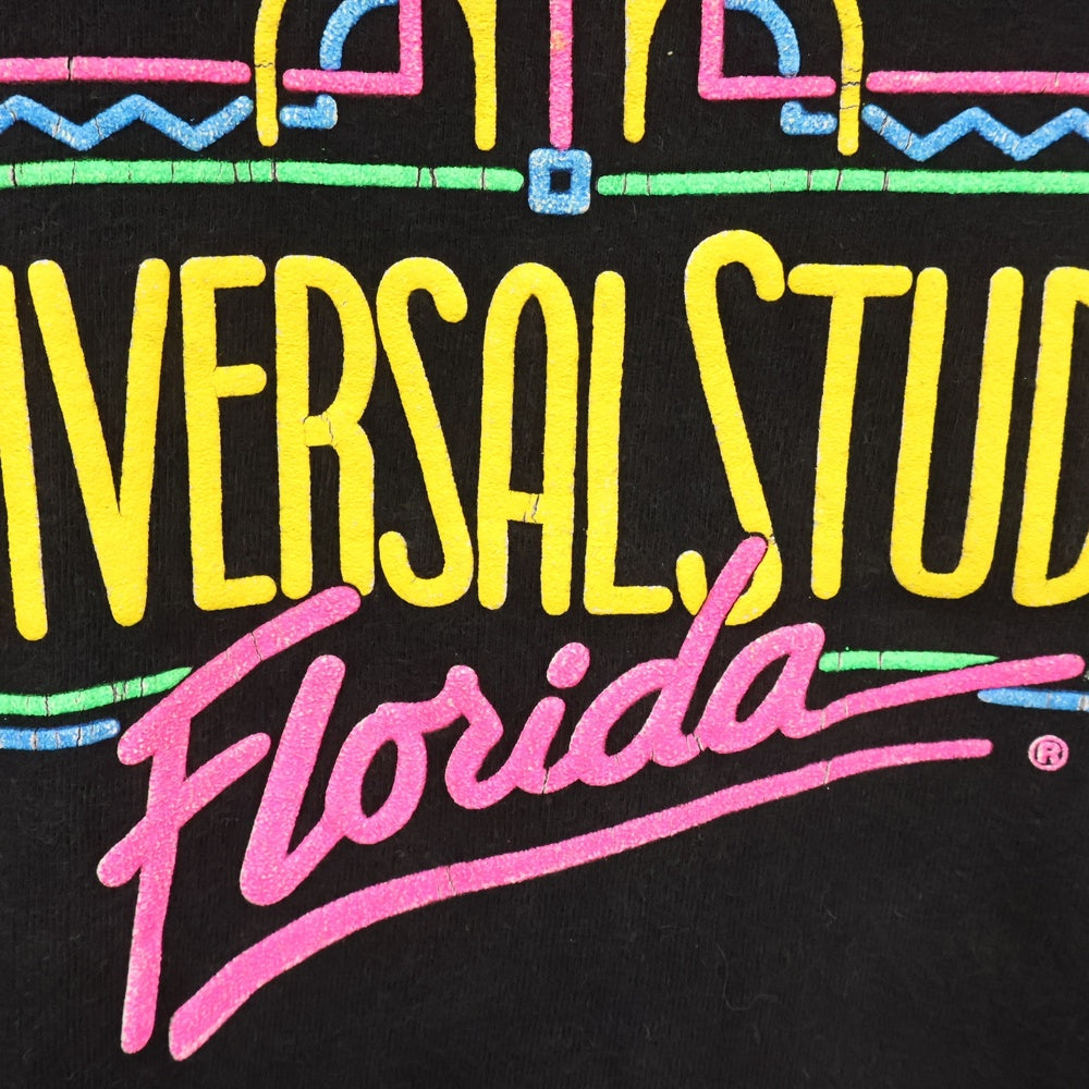 VINTAGE(ヴィンテージ) 90s UNIVERSAL STUDIOS FLORIDA ユニバーサル スタジオ フロリダ Tシャツ 半袖カットソー ブラック