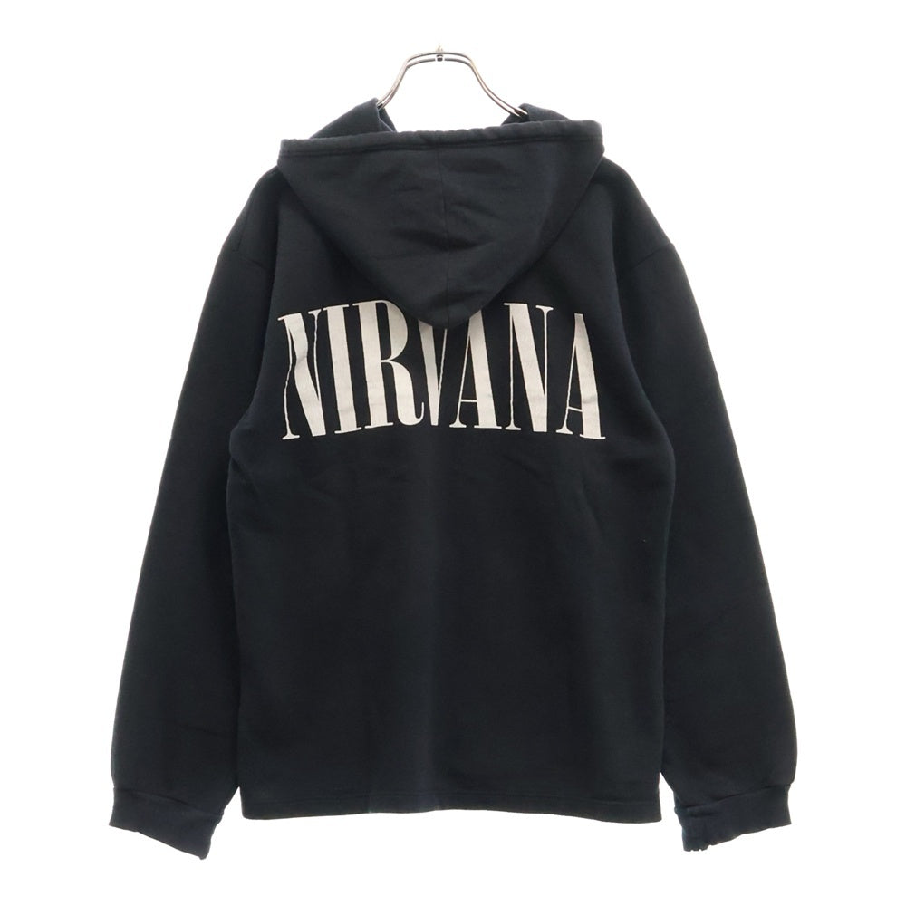 VINTAGE(ヴィンテージ) NIRVANA KURT COBAIN BOOTLEG PARKER ニルヴァーナ カートコバーン プルオーバー パーカー ブラック