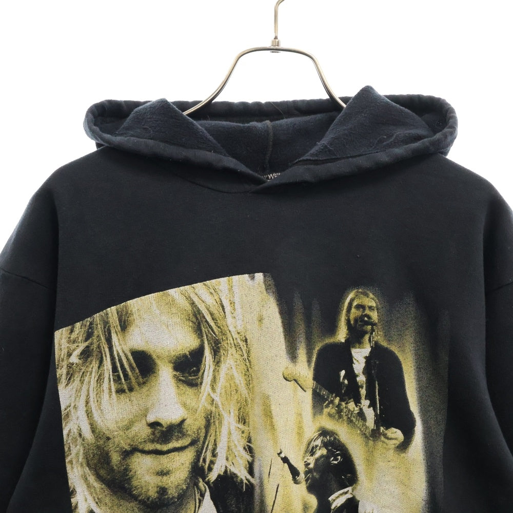 VINTAGE(ヴィンテージ) NIRVANA KURT COBAIN BOOTLEG PARKER ニルヴァーナ カートコバーン プルオーバー パーカー ブラック