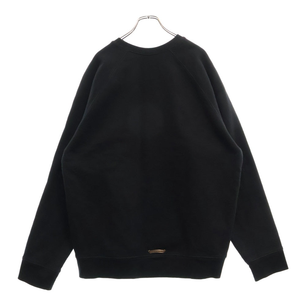CHROME HEARTS(クロムハーツ) Y NOT Cemetery Cross Crewneck Sweat ワイノット セメタリークロス クルーネックスウェットトレーナー ブラック