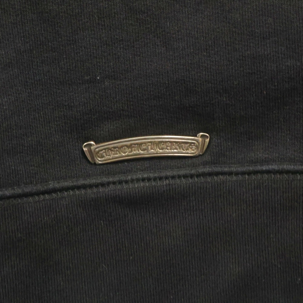 CHROME HEARTS(クロムハーツ) Y NOT Cemetery Cross Crewneck Sweat ワイノット セメタリークロス クルーネックスウェットトレーナー ブラック