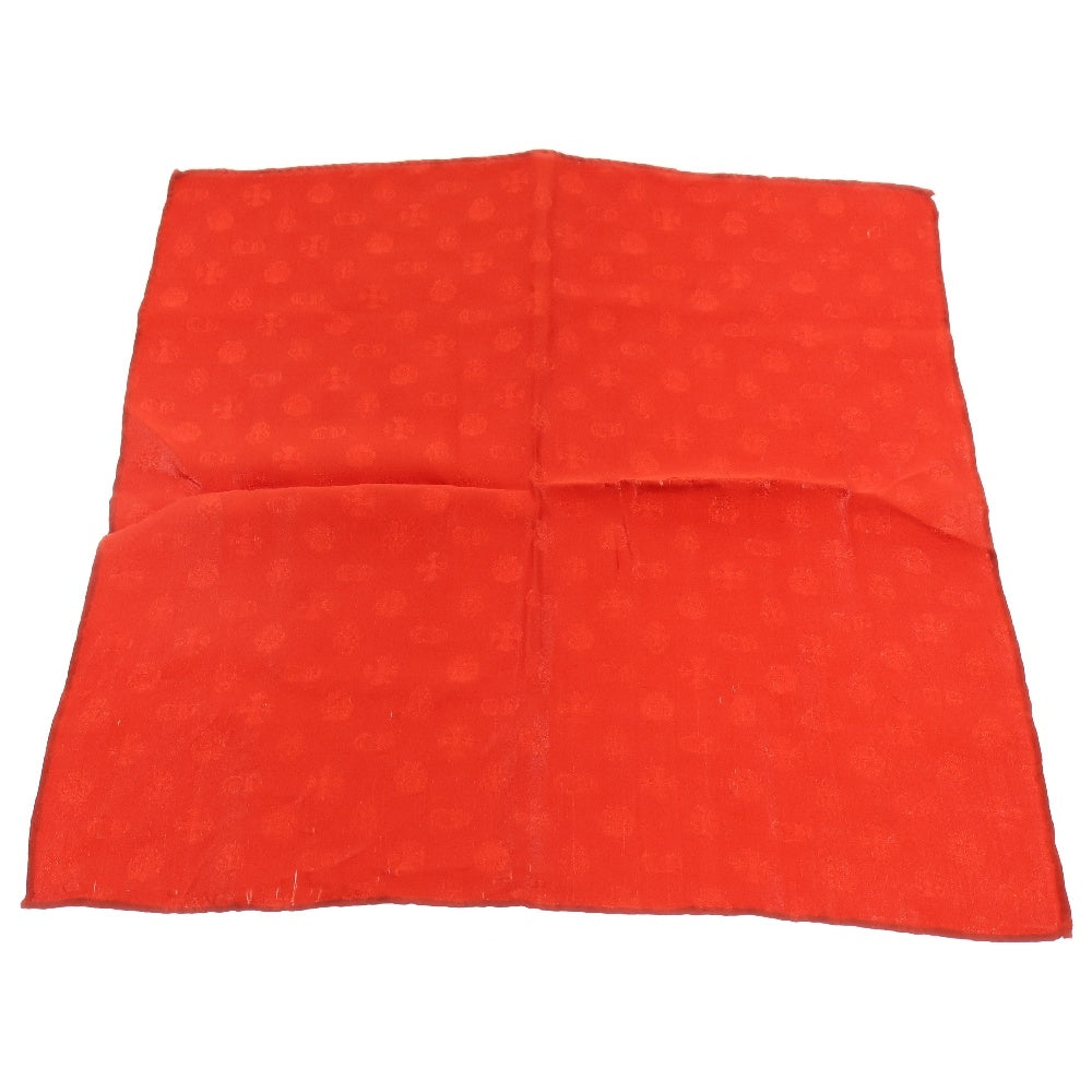 CHROME HEARTS(クロムハーツ) MULTI LOGO SILK POCKET CHIEF マルチロゴ ポケットチーフ レッド