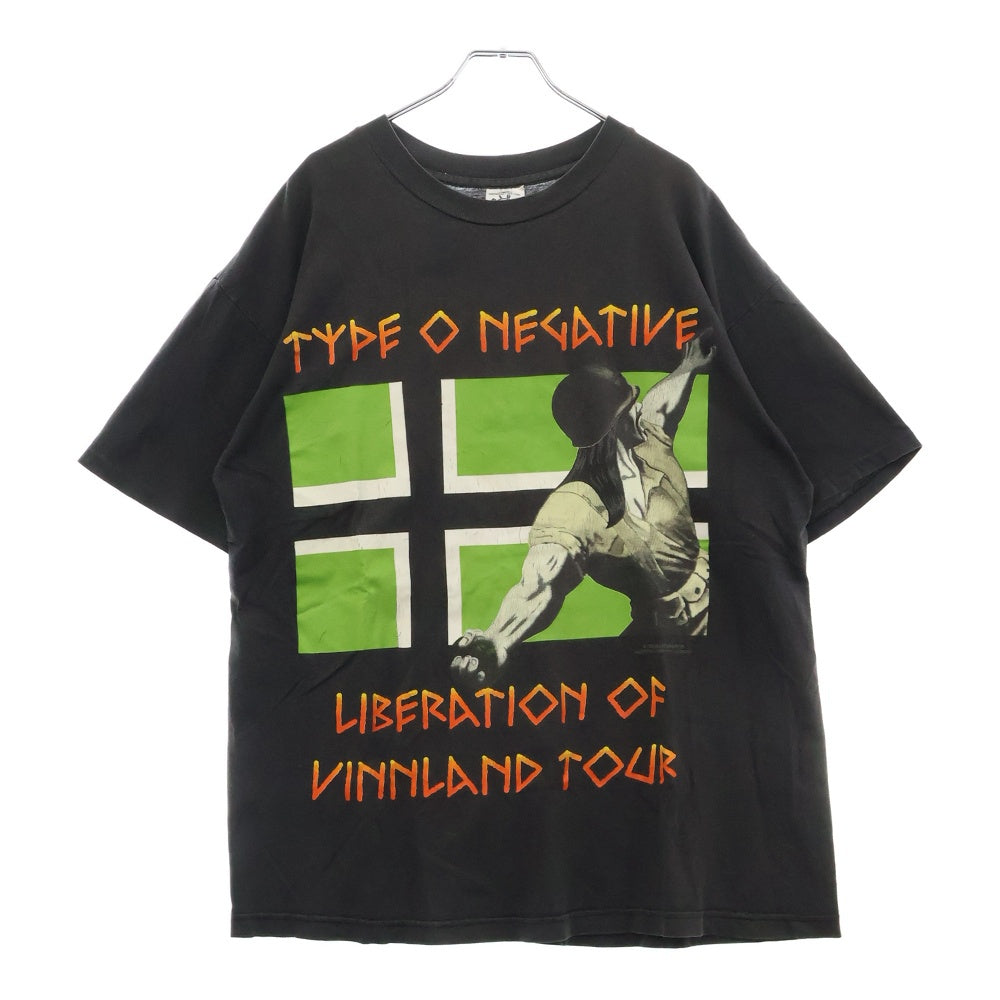 VINTAGE(ヴィンテージ) 90S TYPE O NEGATIVE TEE タイプオー ネガティブ 両面プリント半袖Tシャツ カットソー ブラック