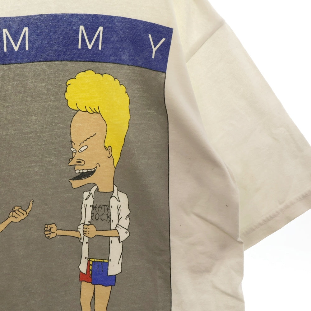 VINTAGE(ヴィンテージ) 90s BEAVIS AND BUTT-HEAD TEE フロントプリント半袖Tシャツ カットソー ホワイト