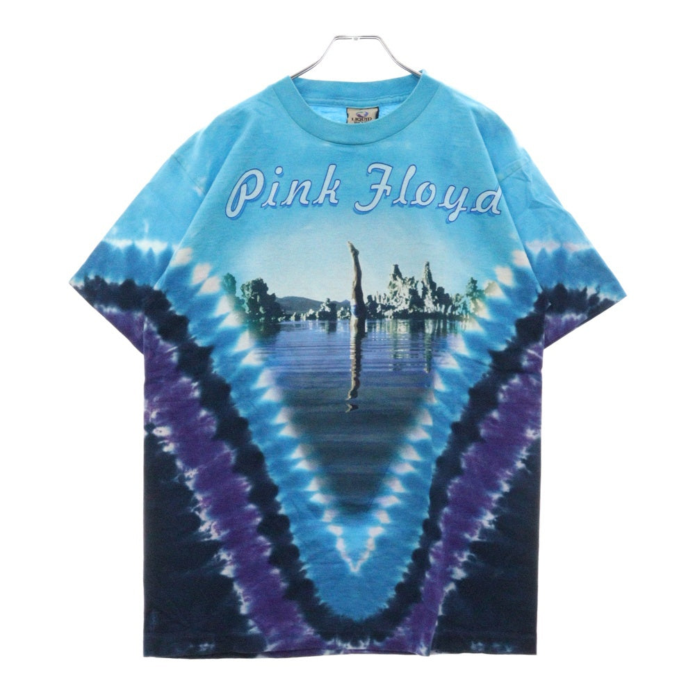VINTAGE(ヴィンテージ) 00S LIQUID BLUE PINK FLOYD PULSE リキッドブルー ピンクフロイド タイダイ 両面プリント半袖Tシャツ カットソー ブルー