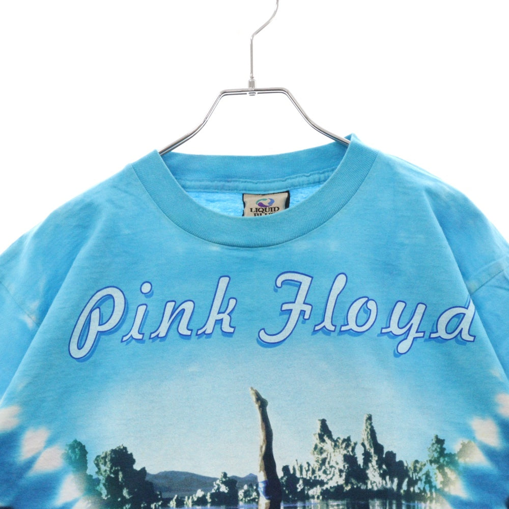 VINTAGE(ヴィンテージ) 00S LIQUID BLUE PINK FLOYD PULSE リキッドブルー ピンクフロイド タイダイ 両面プリント半袖Tシャツ カットソー ブルー