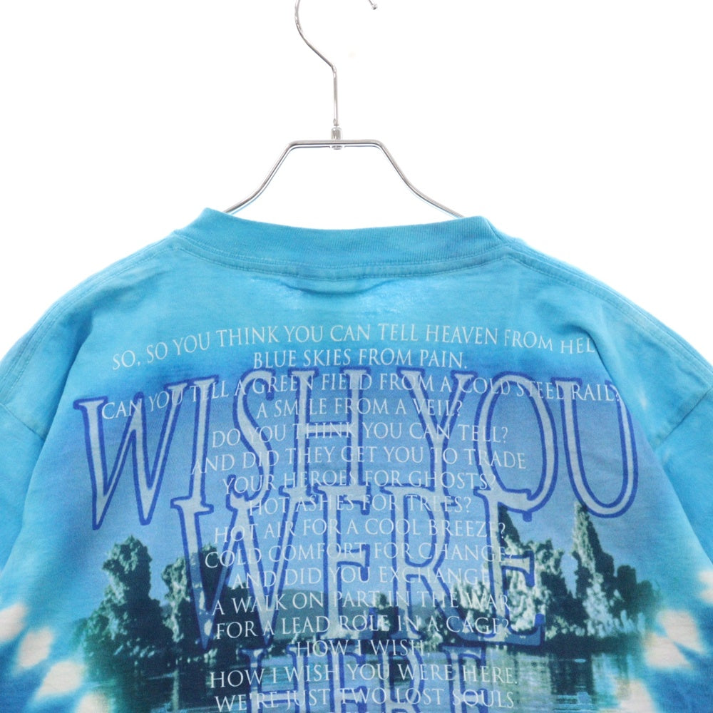 VINTAGE(ヴィンテージ) 00S LIQUID BLUE PINK FLOYD PULSE リキッドブルー ピンクフロイド タイダイ 両面プリント半袖Tシャツ カットソー ブルー