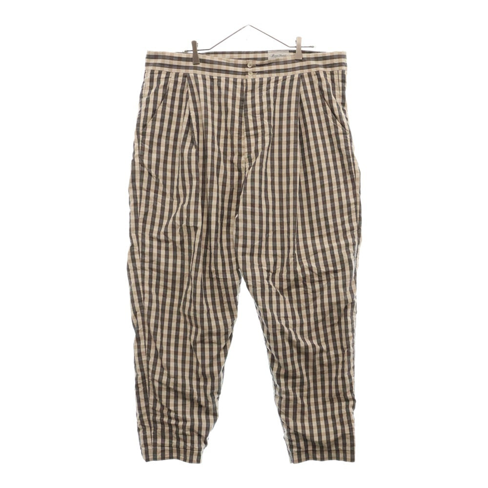 Marvine Pontiak shirt makers(マーヴィンポンティアックシャツメイカーズ) Pajama Pants CHECK パジャマパンツ MPSM-1903P ベージュ