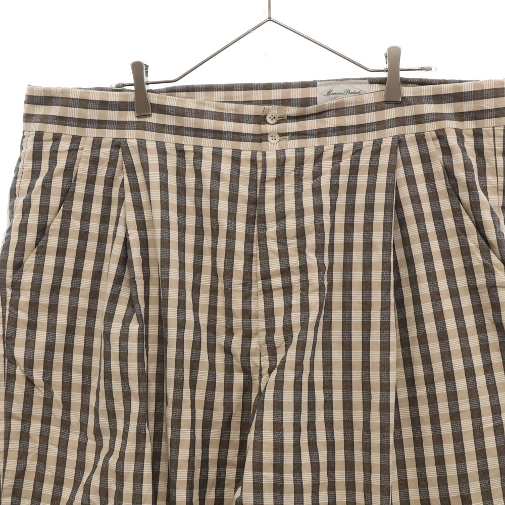 Marvine Pontiak shirt makers(マーヴィンポンティアックシャツメイカーズ) Pajama Pants CHECK パジャマパンツ MPSM-1903P ベージュ