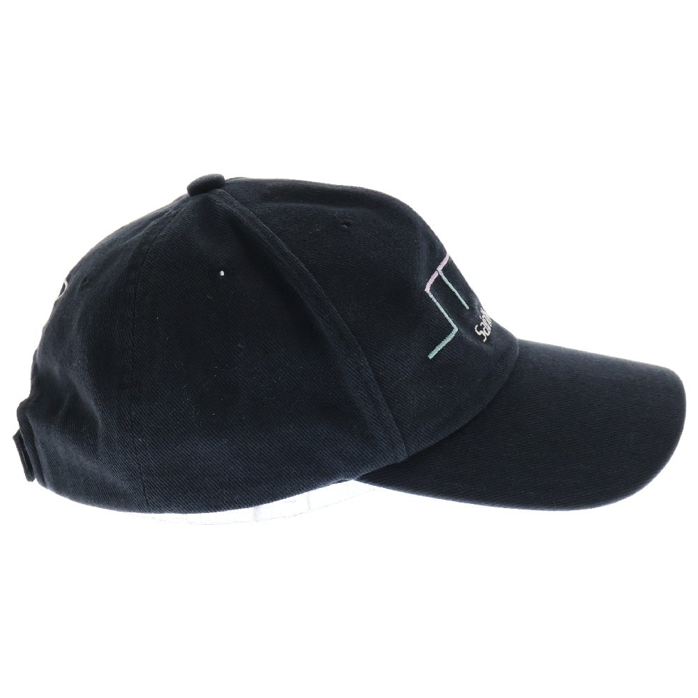 SAINT MICHAEL(セントマイケル) 24SS SMX6 CAP SM-YS8-0000-068 ロゴ刺繍 キャップ 帽子 ブラック