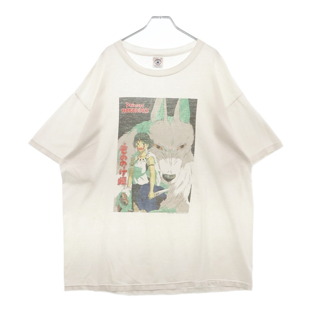 VINTAGE(ヴィンテージ) 90s MONONOKE TEE もののけ姫 ムービー フロントプリント半袖Tシャツ カットソー ホワイト