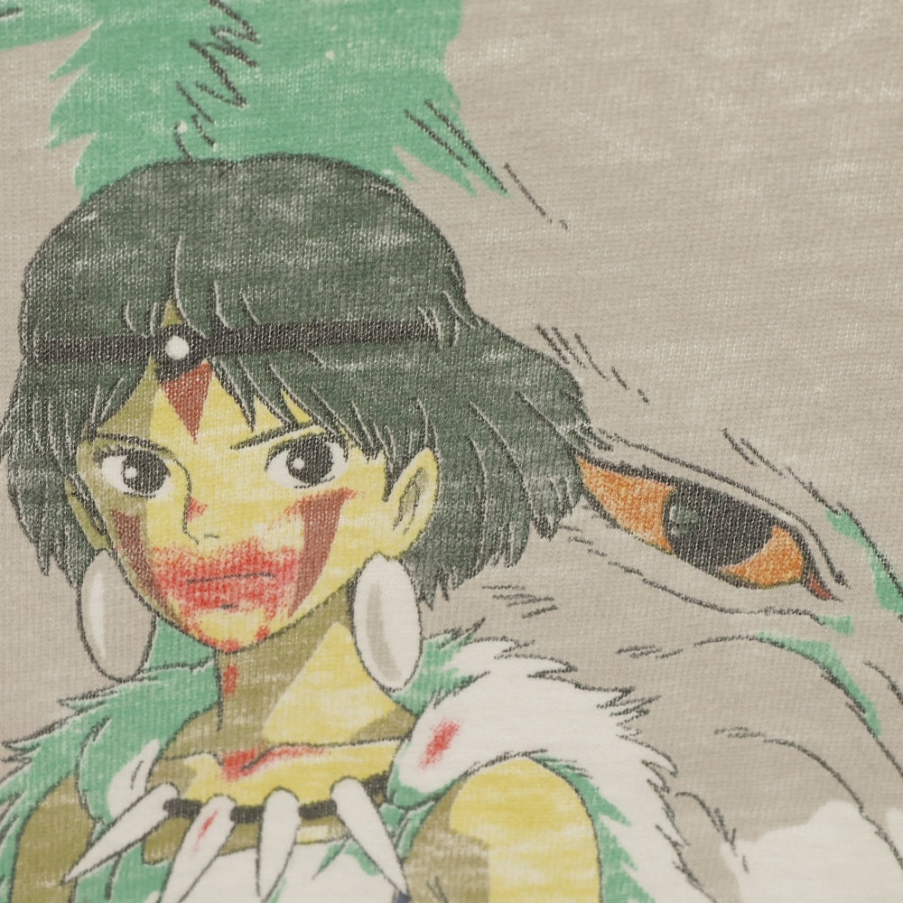 VINTAGE(ヴィンテージ) 90s MONONOKE TEE もののけ姫 ムービー フロントプリント半袖Tシャツ カットソー ホワイト