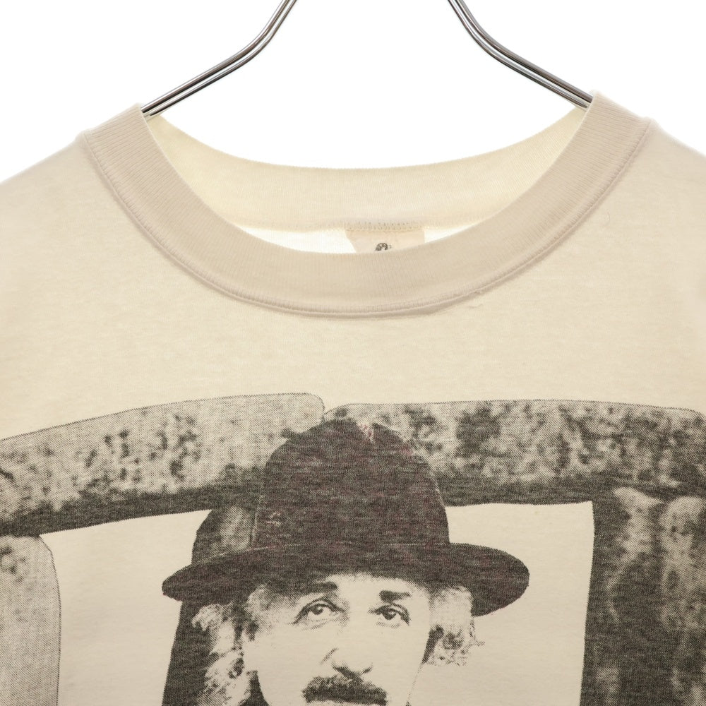 VINTAGE(ヴィンテージ) 90s Albert Einstein アルベルトアインシュタイン 両面プリント Tシャツ 半袖カットソー ホワイト