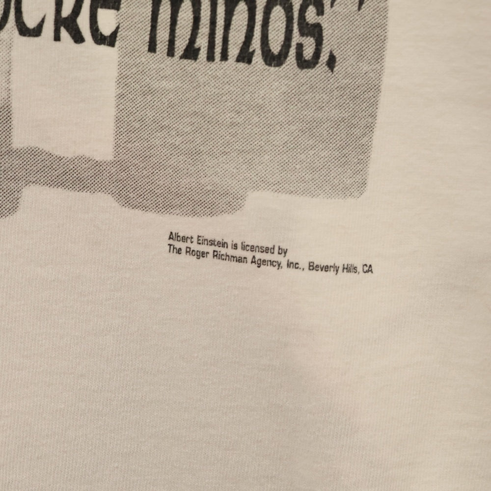 VINTAGE(ヴィンテージ) 90s Albert Einstein アルベルトアインシュタイン 両面プリント Tシャツ 半袖カットソー ホワイト