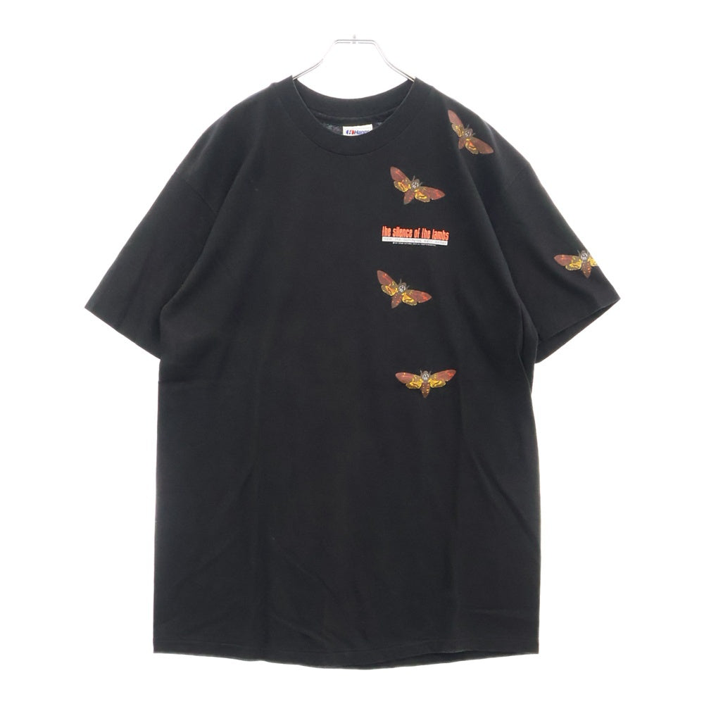 VINTAGE(ヴィンテージ) 90s THE SILENCE OF THE LAMBS 羊たちの沈黙 両面プリント Tシャツ 半袖カットソー ブラック