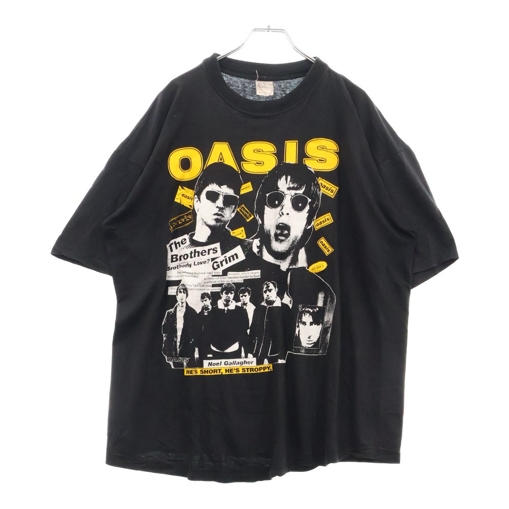 VINTAGE(ヴィンテージ) 90s OASIS オアシス フロントプリント Tシャツ 半袖カットソー ブラック